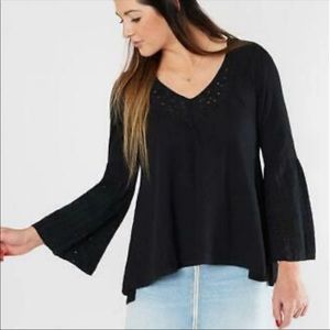 Parisian Nights Bell Sleeve Blouse by Free People